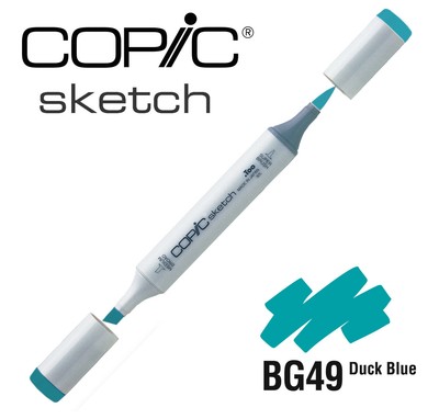 Marqueur à l'alcool Copic Sketch BG49 Duck Blue