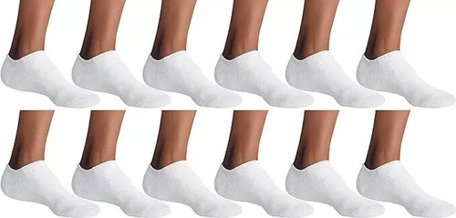 Wholesale Bulk Lots Men's White No-Show Low Cut Socks Size 9-11, 10-13 - Picture 3 of 3