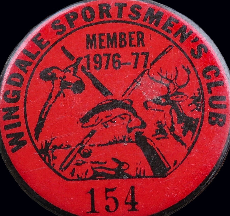 Wingdale Sportsmen's Club Tarentum Pennsylvania Vintage Pin Pinback