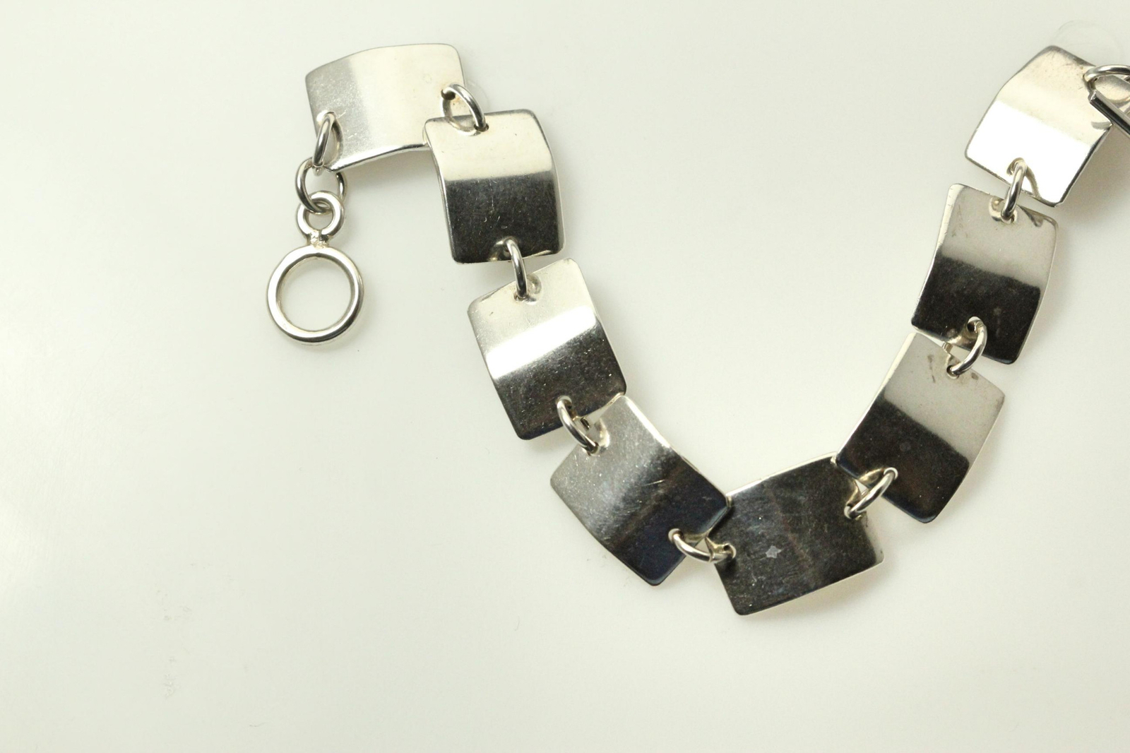 925 Sterling Silver 8" Rectangular Link Bracelet … - image 22