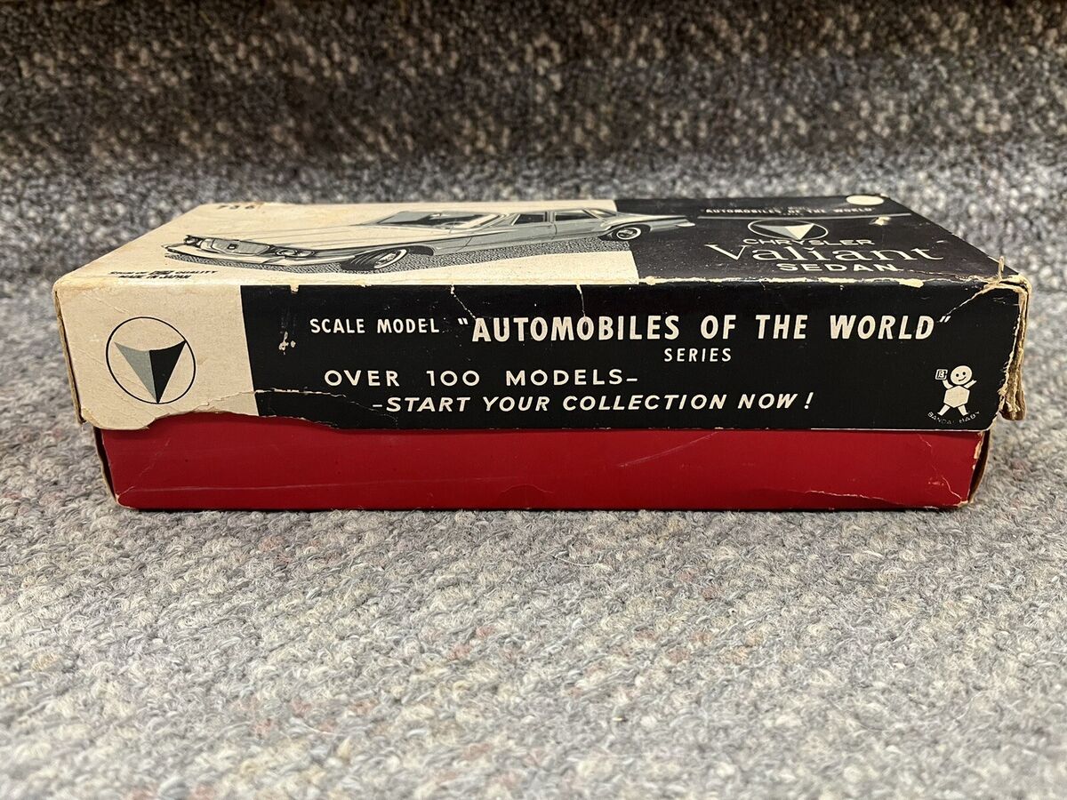VINTAGE BANDAI CHRYSLER VALIANT #736 TIN FRICTION WITH BOX VINTAGE BANDAI CHRYSLER VALIANT #736 TIN FRICTION WITH BOX