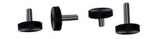 Plastic Black Stainless Thumb Screw 1" Head Dia. 5/16"-24 x 1.00" Length, 10 Pc