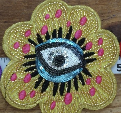 Iron on or Sew On Patches Cats, Goose, Barbie, Fire I'm Fine, Evil Eye - Picture 42 of 69
