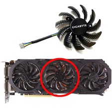 Graphics Card Cooling Fan Black Cooler Fan for Gigabyte GTX980 980ti GAMING-4G