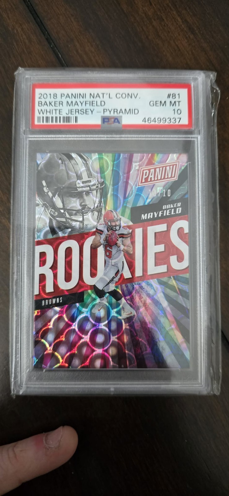 Baker Mayfield Panini Gold Standard Newly Minted Memorabilia #1 Base