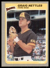 1985 Fleer #42 Graig Nettles San Diego Padres