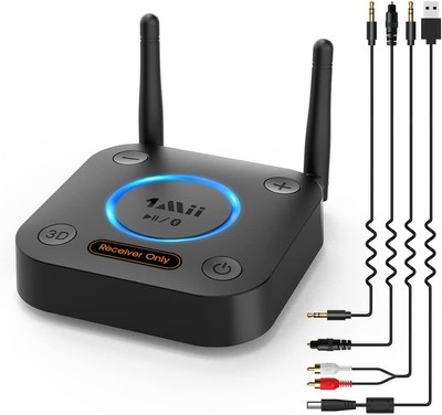 1Mii B06Pro Bluetooth 5.1 HiFi Empfänger, Kabelloser Audio Adapter mit Großer