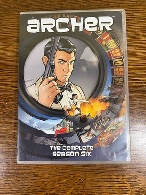 #ad Archer: Season 6 DVD 2016 2 Disc Set Six FX Cartoon TV Series $34.99
