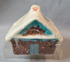 Vintage Candle Fuller Brush Company 4"  Cottage Cabin Made in Hong Kong