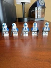 Clone Trooper, 501st Legion (Phase 2) - Blue Arms, sw0445. LOT of 5