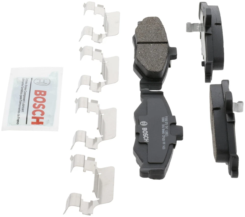 Juego de pastillas de freno de disco traseras Bosch BC750 para 98-04 Chevrolet Camaro Pontiac Firebird Foto 3 de 4