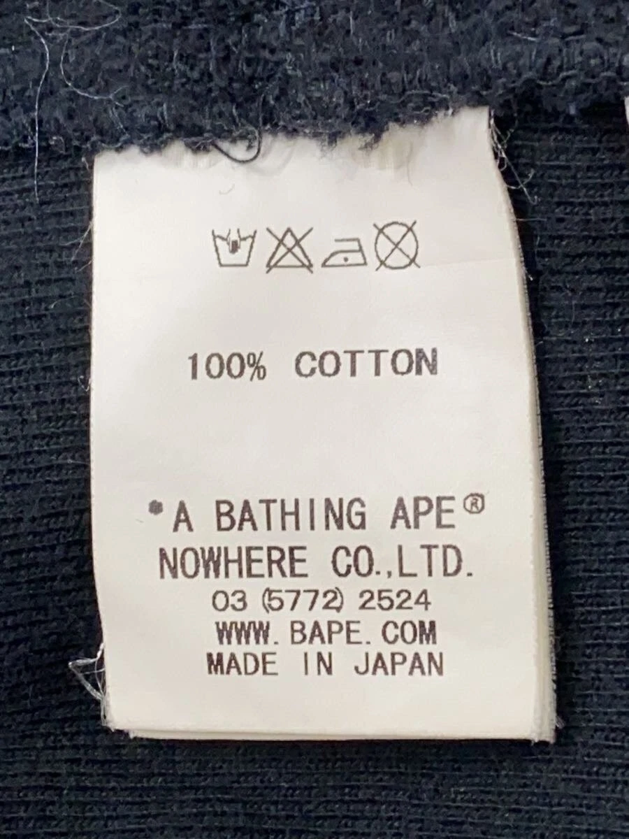 A BATHING APE (BAPE) Felpa con cappuccio e zip BAPE A BATHING APE S cotone nero DC Comics #ED AZA