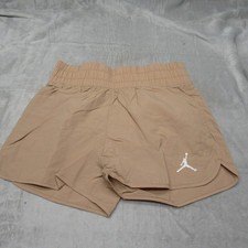 Jordan Jumpman Shorts Youth XL 13-15 Yrs Beige Elastic Waist Mesh Lined NEW