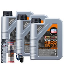 Motoröl 5W30 LIQUI MOLY Top Tec 4200 3L+BOSCH Ölfilter +Spülung +Cera Tec Motoröl 5W30 LIQUI MOLY Top Tec 4200 3L+BOSCH Ölfilter +Spülung +Cera Tec