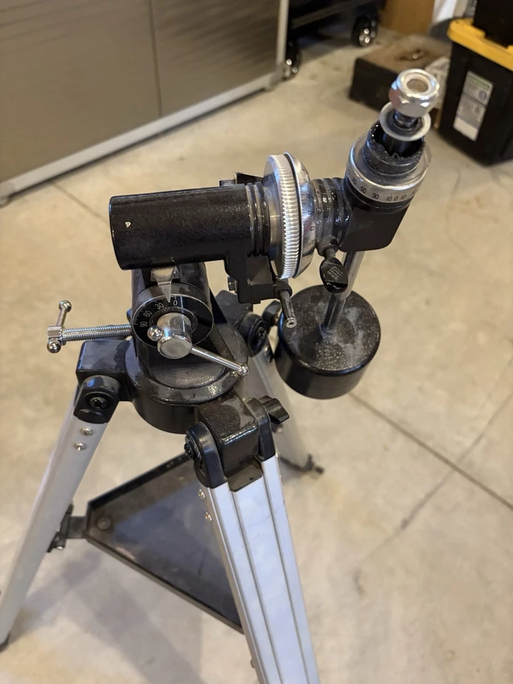 Adjustable Telescope Tripod Base With Counter Weight and mount Aluminum Orion - Image 2 of 3