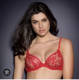 Agent Provocateur Women's Bra 36E Denver Red Lace