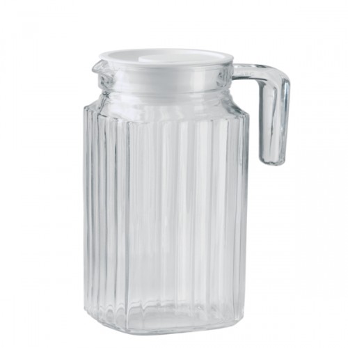 KüHlschrankkrug Mit Deckel, 0,5 Liter - Saftkrug Glaskrug Karaffe Milchkrug-image