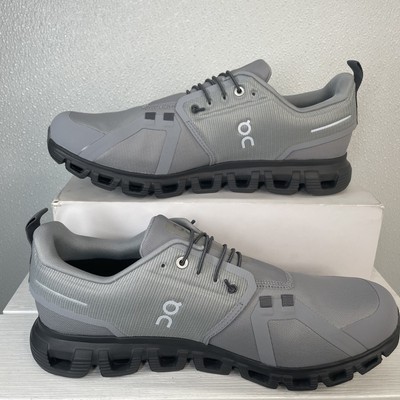 On Mens Size 9 Cloud 6 Waterproof Athletic Lace Up Running Sneakers Grey