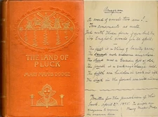 Mary Mapes Dodge / LITERATURE CHILDREN SIGNED WITH ANAGRAM THE LAND OF #298791