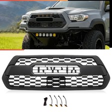 Front Grille For 2016-2023 Tacoma Sr Sr5 Mesh Grill Black W4 Led