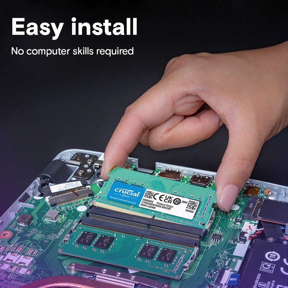 Crucial DDR4 16GB 3200Mhz Memory SODIMM 1.2V.CL22 Laptop RAM Notebook RRP £92 - Image 2 of 4