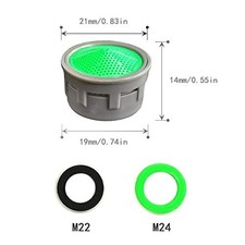 Faucet Aerator, Faucet Flow Restrictor Replacement Parts Insert Sink Aerator for