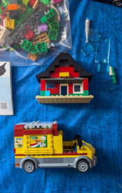 LEGO LOT- Olivia's Exploration Car, pizza truck, camping, partial instructions