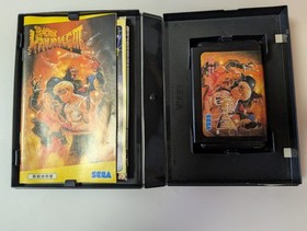 Sega Mega Drive Bare Knuckle 3 III + Reg + Ad + Skill Poster boxed Japan MD game