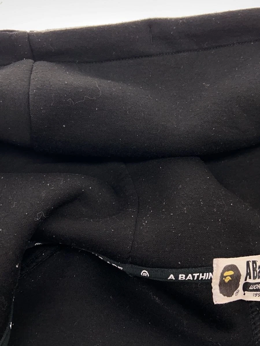 A BATHING APE (BAPE) Felpa con cappuccio A BATHING APE raglan zip nera XXL usata