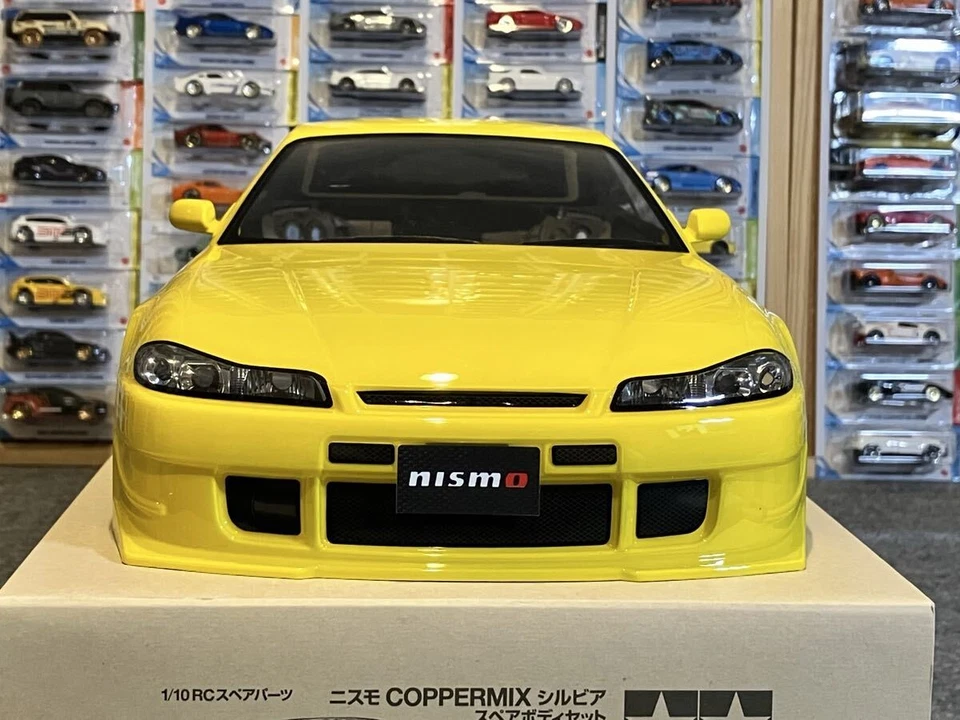 Tamiya RC Nissan Silvia S15 Painted Spare Body Yellow RC Car Body Only - Image 2 of 4