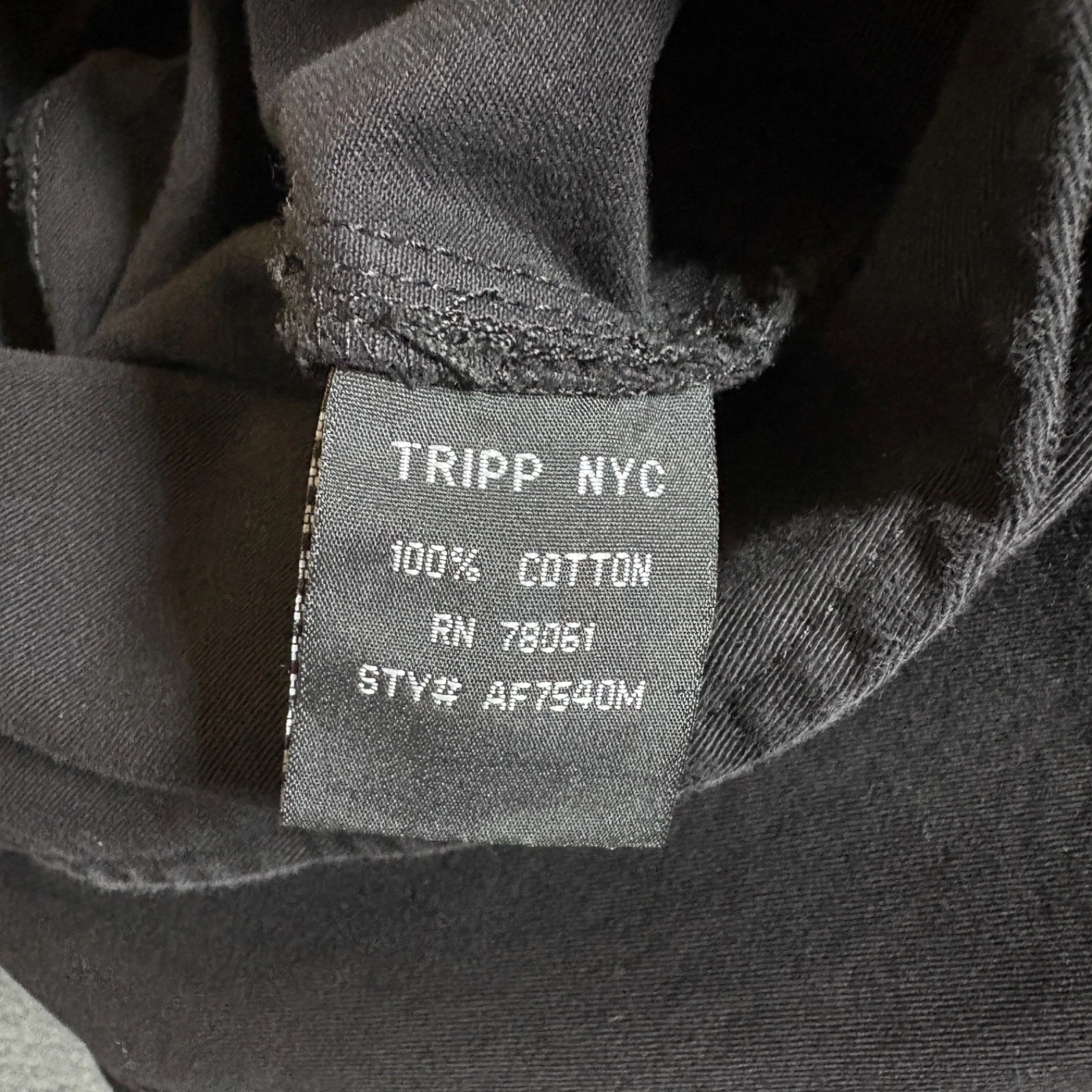 Tripp NYC Cotton Trench Coat - Men's Size M - Black - product detail image 11