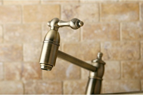 Elements of Design ES3103AL Pot Filler, Vintage Brass - Picture 3 of 5