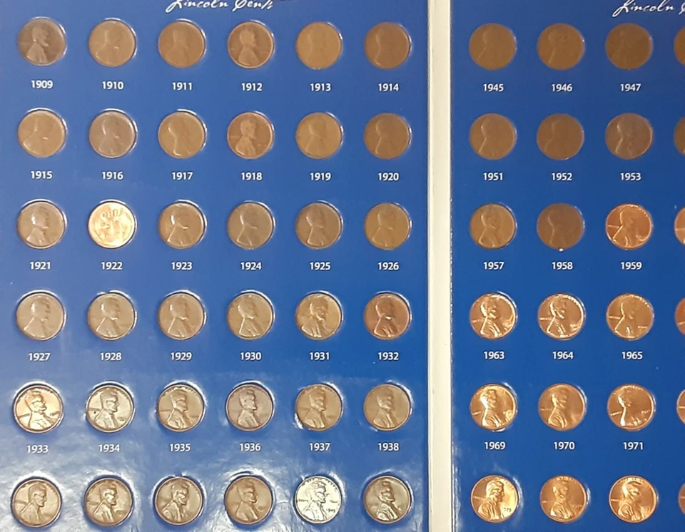 lincoln penny collection 1909-2025 wheat year cent set additional set ship free - Image 2 of 4