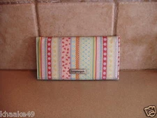 LONGABERGER SPRING PARADE CHECKBOOK COVER REMOVABLE PHOTO SLEEVE  FREE SHIPPING 