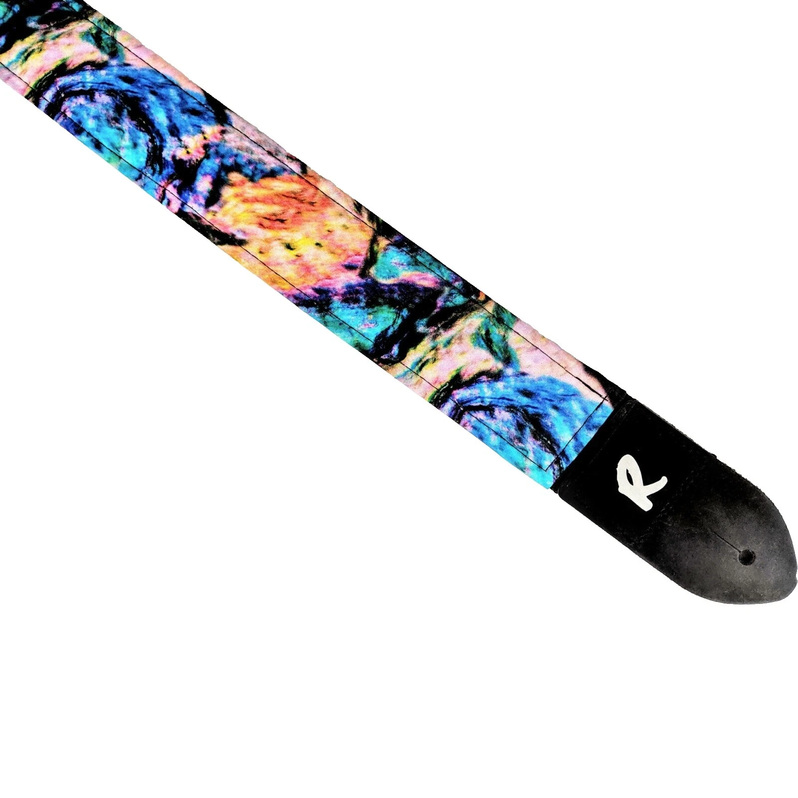 Correa multicolor de cuero correas de guitarra