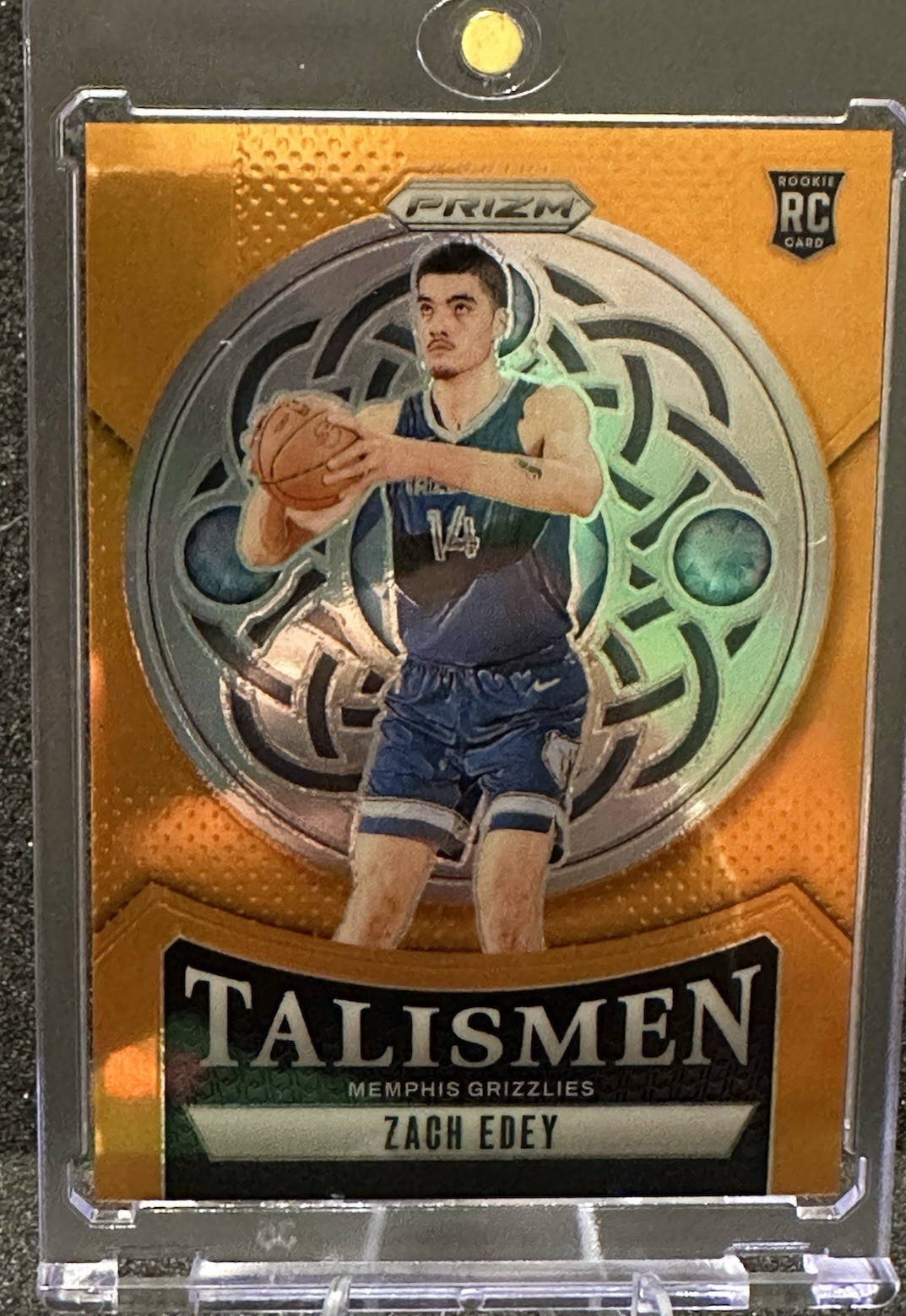 Zach Edey 2024-25 Panini Prizm Rookie Talismen Orange #21  29/49 RC