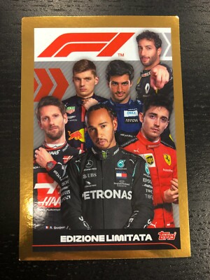 2020 Topps STICKER JUMBO LIMITED EDITION , HAMILTON VS VERSTAPPEN NEW NEAR MINT