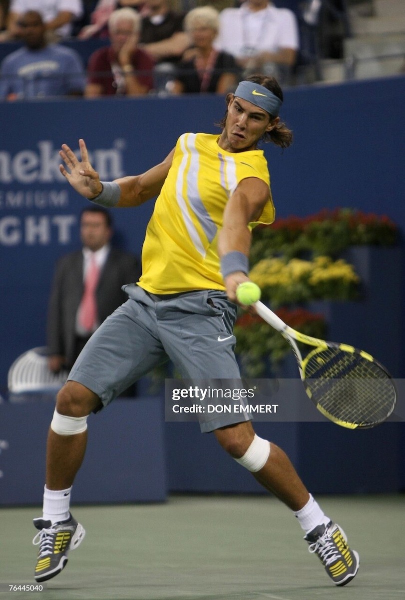 Nike Rafa Nadal 2007 US Open Sleeveless Crew Tennis Shirt Cage