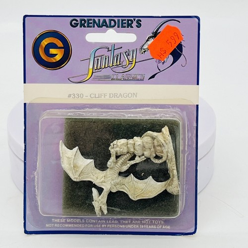 Grenadier Fantasy Classics #330 Cliff Dragon Miniature Figures AD&D D&D 1992
