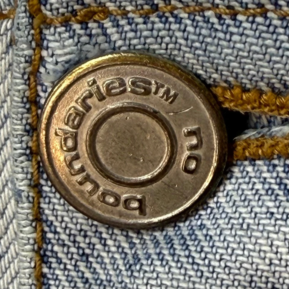 Jeans vintage Y2K jeans patchwork azul sem limites cintura baixa perna alargada anos 90 anos 2000 - Imagem 4 de 4