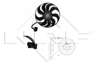 Nrf 47398 LüFter FüR KüHler FüR Audi, Seat, Skoda, Vw