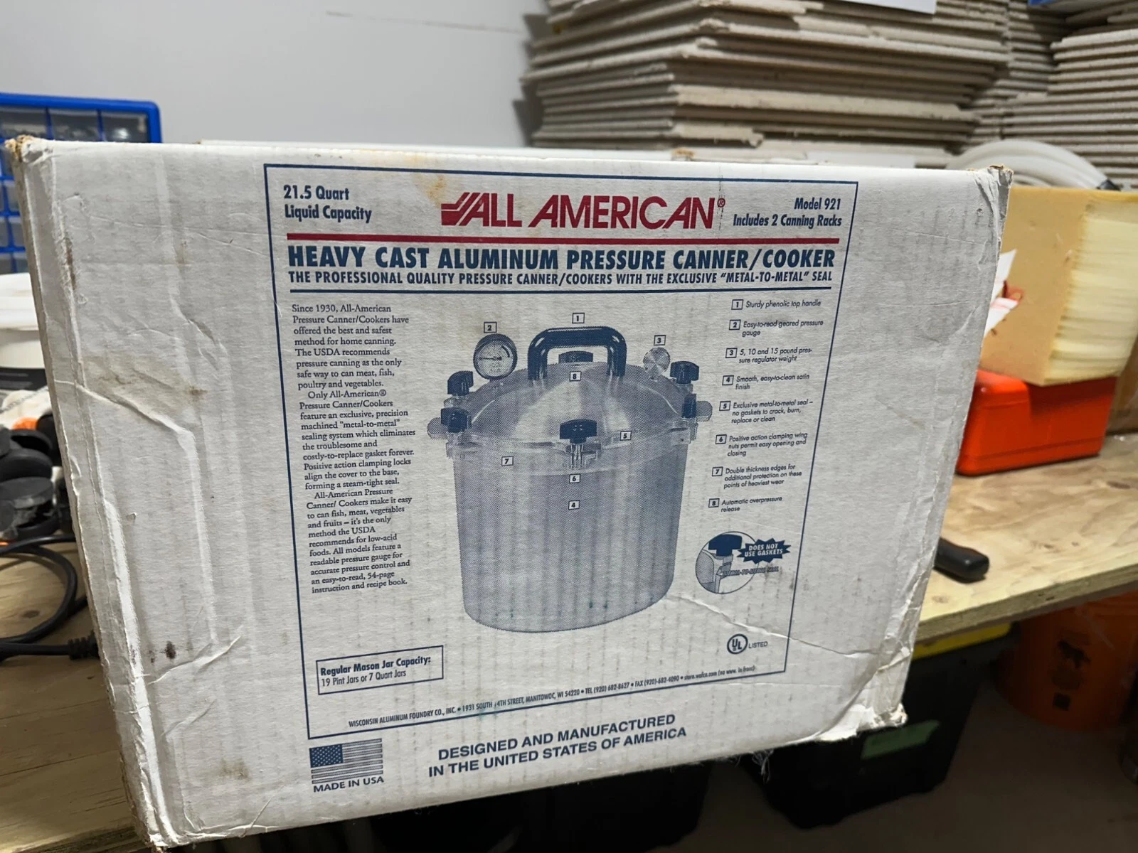 All American Pressure Cooker 921 21.5 Qt NEW in Open Box
Opens in a new window or tab