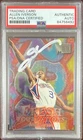 Allen Iverson auto RC 1997 Fleer Metal #236 Philadelphia 76ers PSA Encap