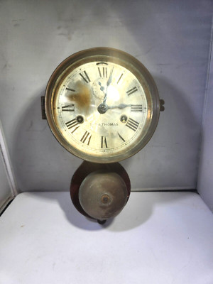 19th c Seth Thomas Ships Clock w Bell