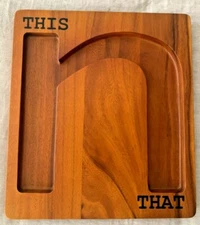 New in Box This N That Wood Serving Board/Charcuterie Cheese Tray