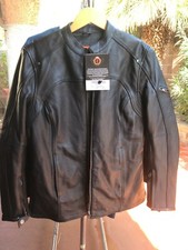 True Element Women's Leather Full Zip Biker Jacket Size M Nwt.