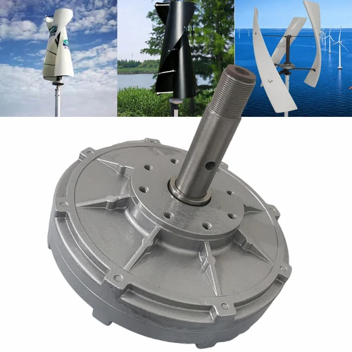 2000W Coreless Outer Rotor Permanent Magnet Generator 24V-220V DIY Wind Turbine - Picture 6 of 23