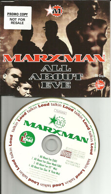 #ad MARXMAN All About Eve 4TRX w 2 RARE MIXES amp; 2 EDITS PROMO STICKER CD Single 93 $19.99
