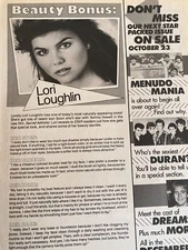 Lori Loughlin, Full House, Full Page Vintage Clipping, a