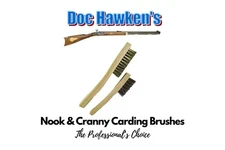 2 Carding Brush Set. Bluing Thompson Center Hawken Renegade CVA  Muzzleloader